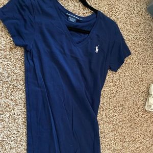 Ralph Lauren Blue V-Neck t shirt Size M